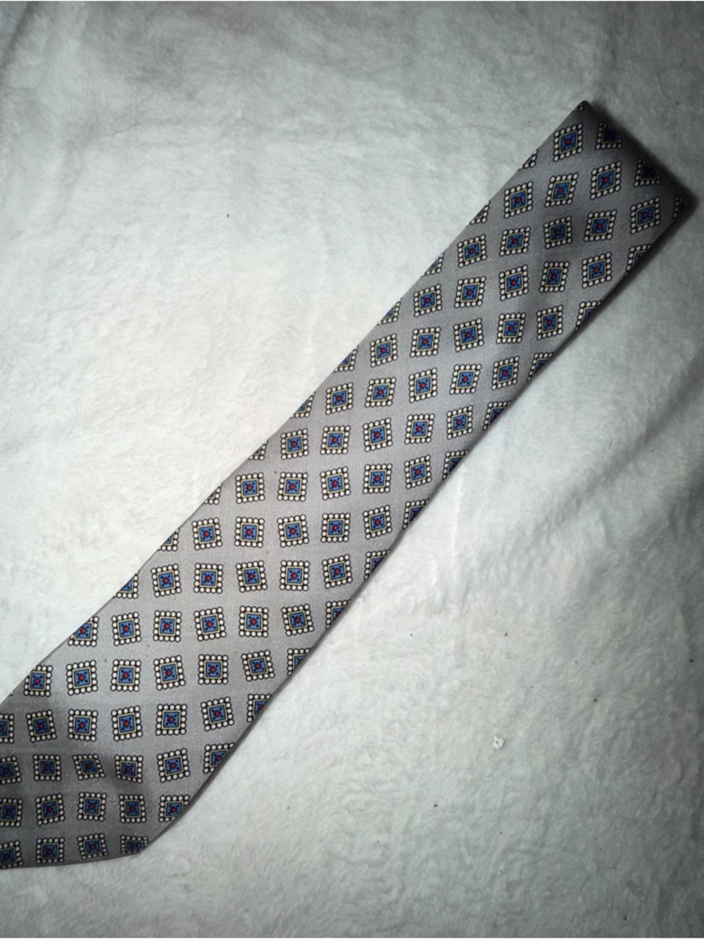Burberry vintage Classic Geometric Grey Men's Tie - Elegant Business Accessory